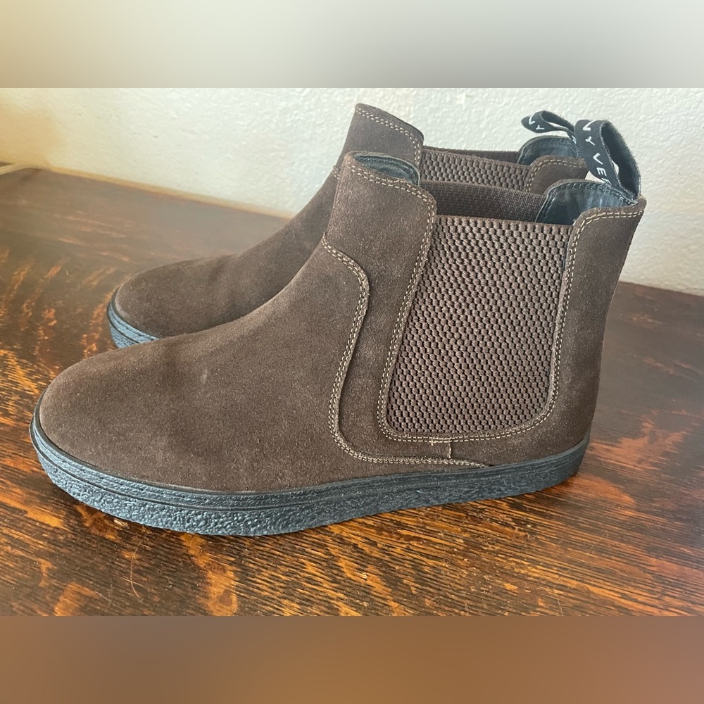 ANTHONY VEER The Hills Dark Brown Suede Leather Chelsea Boot Men’s 8 Like New!